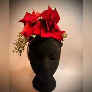 Beautiful Christmas Holiday Fascinator Headband
